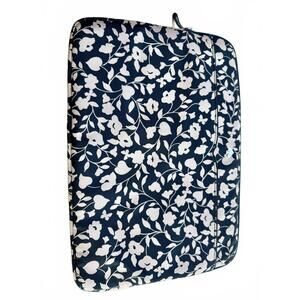 Kate Spade Black & White Floral Padded Laptop Case Sleeve